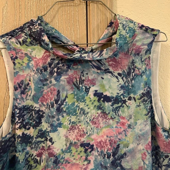 NWT LaRoque Libba Dress in beautiful Waterlilly color Women’s Size Large Tie - Picture 7 of 12